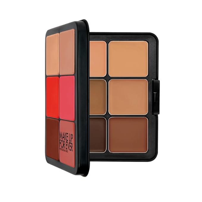 HD Skin Face Essentials Palette with Highlighters - Tan to Deep - Harmony 3 by Make Up For Ever for Women for Face and Cheek