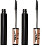 e.l.f. Lash Beats Mascara, Defining & Lengthening Formula for Mega Long Lashes, Creates Natural-Looking Long & Defined Lashes, Pitch Black (Pack of 2)