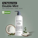 Karl&Hans Botanic Body Lotion Double Mint, Fresh Revitalizing Body Lotion - Invigorating Eucalyptus and Mint Fragrance - Non-Greasy Formula, 13.2 fl oz