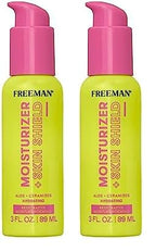 Freeman Restorative Moisturizer + Hydrating Skin Facial Shield, Lightweight Face Serum, Infused With Aloe Vera & Ceramides, Soothes & Calms, Relieves Dry Skin, 3 fl.oz./ 89 mL Bottle (Pack of 2)
