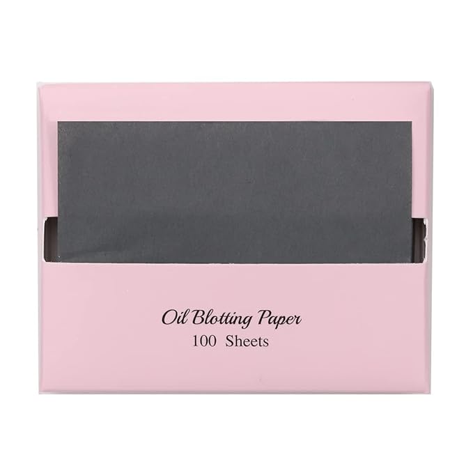 [600 Counts Refills Only] Natural Bamboo Charcoal Oil Blotting Sheets for Face with Mirror Case and Refills