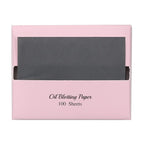 [400 Counts + Mirror Case] Natural Bamboo Charcoall Oil Blotting Sheets for Face with Mirror Compact and Refills