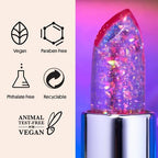 Winky Lux Rainbow Confetti Glimmer Balm & Lavender Confetti Glimmer Balm Duo – pH Activated Color Changing Lip Balms, Hydrating Subtle Sparkle, Vanilla Scent, Vegan & Cruelty-Free