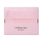 [600 Counts Refills Only] Cherry Blossom Natural Oil Blotting Sheets for Face with Mirror Case and Refills