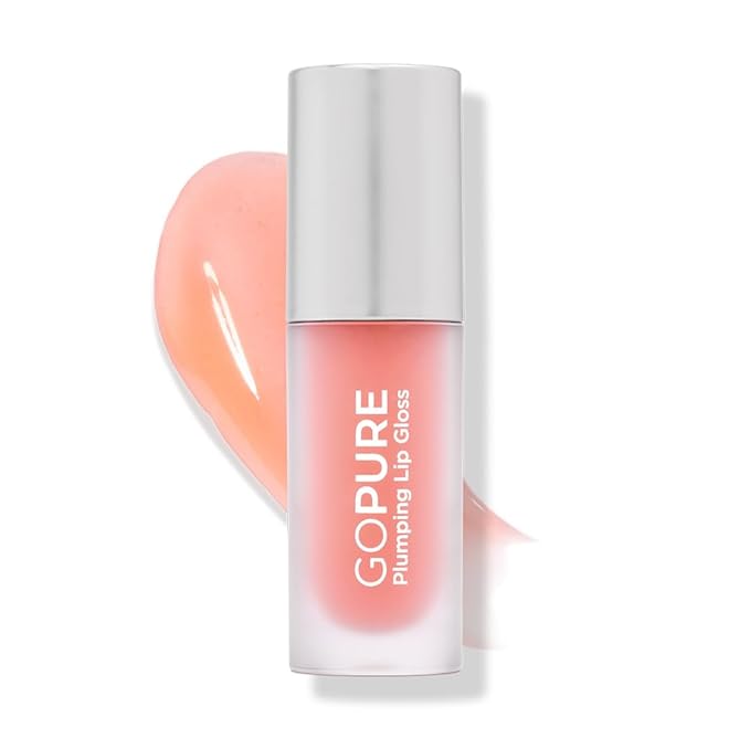 goPure Lip Plumper – Plumping lip gloss formula with Hyaluronic Acid & Peptides, moisturizing, volumizing, smooths the look of wrinkles, high shine