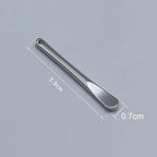 3 Pieces Zinc Alloy Makeup Spatula Eye Cream Spoon Beauty Scoop Mini Spoon Makeup Beauty Spoons Mini Cosmetic Skincare Spatula for Cream Lotions, Cylindrical Handle Type, Golden, Silver, Rose-Gold