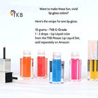 TKB High Shine Lip Gloss Top Coat (G-Grade)| Lip Oil, High Shine, Ready To Wear Clear Lip Gloss, DIY Lip Gloss, Mineral Oil Free 15oz (425g)