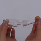 FZBNSRKO 10 Pcs Lip Gloss Tubes Mini Wineglass Shaped Empty Lip Mini Refillable Bottles Lip Gloss Tube Lip Balm Containers Glaze Container for Women Girls(8ml,Transparent)