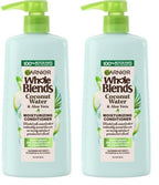 Garnier Whole Blends Coconut Water & Aloe Vera Refreshing Conditioner for Normal Hair, 26.6 Fl Oz, 1 Count (Packaging May Vary) (Pack of 2)