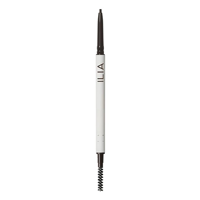 ILIA - In Full Micro-Tip Brow Pencil | Non-Toxic, Vegan, Cruelty-Free, Clean Makeup (Soft Black)