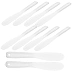 Beaupretty 10pcs Tool Stick White Makeup Silicone Makeup