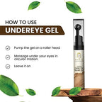 RAWLS 5% Caffeine Eye Serum and Under Eye Roller Cream for Dark Circles and Puffiness, Caffeine Eye Cream with 360° Massage Ball Reduce Wrinkles and Fine Lines-0.5 fl oz