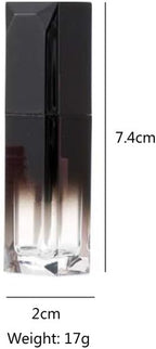 5Pcs 4ml/0.14oz Mini Lip Gloss Tube with Screw Lid Empty Refillable Plastic Lipstick Tube Lip Balm Pipe Lip Gloss Tube DIY Container Jar for Lip Balm Lip Gloss (Black Gradient)