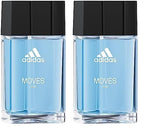 Adidas Moves for Men Eau de Toilette Spray 1.6 Fl OZ (Pack of 2)