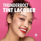 COLORGRAM Thunderbolt Tint Lacquer 06 Pretty Tok | Highly Pigmented, Long Lasting, Moisturizing Lip Stain, Buildable and Blendable Lip Tint (0.2 fl.oz)