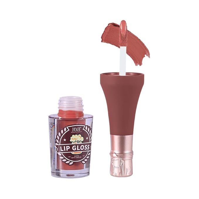 Nude Tined Long Lasting Matte Lipgloss in Bottle Shape Container (03)