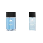 adidas Moves for Men Eau de Toilette Spray 1.6 Fl OZ & Moves for Him Body Fragrance for Men, 2.5 fl oz, Liquid, Grapefruit