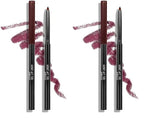 wet n wild Lip Liner Perfect Pout Matte Retractable Gel Lip Liner Pencil, Plum Together (Pack of 2)