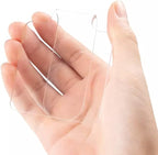 Pack of 2PCS Professional Hand-held Makeup Mixing Palette Acrylic Clear Nail Art Manicure Palette Plate Tray for DIY Art Design Paint and Cosmetics