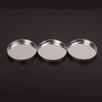 50 Pcs 26mm Empty Round Metal Tin Palette Pans Cosmetic Eyeshadow Blush Organizer for Magnets Cosmetic Palettes