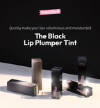 The Black Plumper | Jelly Plumper Tint | Non-Sticky, Long-Lasting Lip Gloss | Vegan and Cruelty-Free Korean Lip Tint (The Black Pumper)