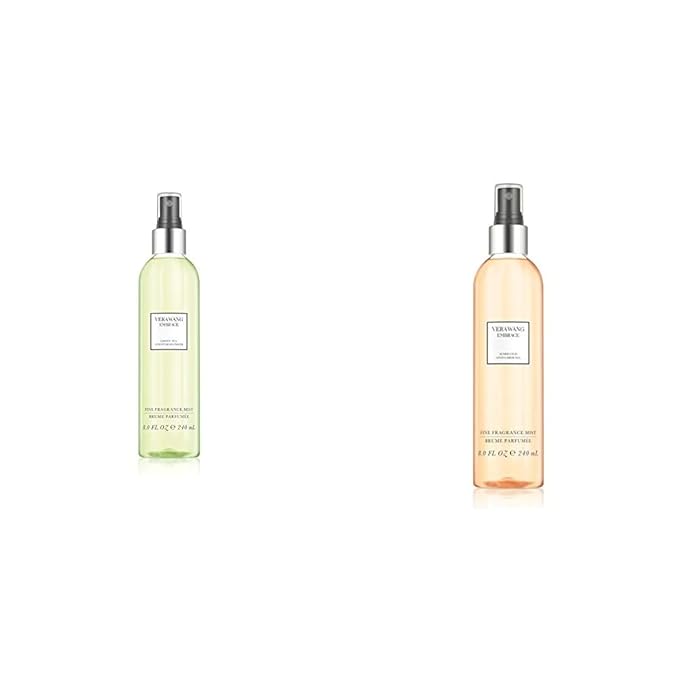 Vera Wang Embrace Body Mist Spray for Women, Green Tea & Pear Blossom, 8 Fluid Oz with Marigold and Gardenia Scent, 8 Ounce Body Mist Spray Dreamy Fl