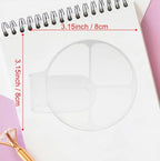 HLLMX 2 PCS Handheld Makeup Mixing Tray Hand Makeup Mixing Palette Acrylic Nail Art Manicure Palette Clear Foundation Palette Eyeshadow Makeup Hand Palette for Mixing Foundation