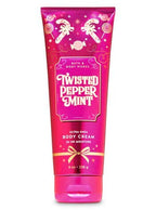 Bath and Body Works - Twisted Peppermint - Fine Fragrance Mist and Ultra Shea Body Cream - Full Size – Winter 2019