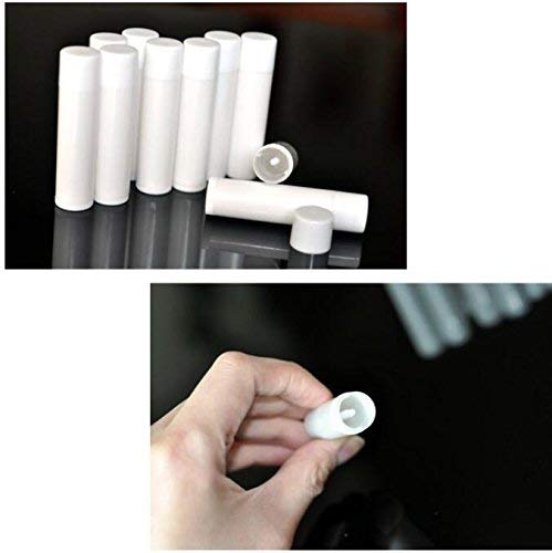 50PCS 5ml Empty Refill White Plastic Lip Gloss Balm LipStick Tubes Sample Packing Vials Holder Bottles DIY Beauty Tool