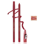 Matte Lip Liner Pencil,Highly Pigmented Retractable Lip Crayon,All Pencil,Highly
