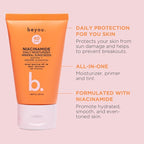 Beyou. Niacinamide Daily Moisturizer Mineral Face Sunscreen + SPF 40, 1.69 fl oz, Tinted, Plant-Based, Cruelty-Free, All Skin Types