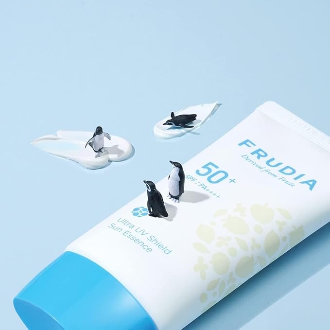 WELCOS FRUDIA Sun Block Day Cream Essence SPF | Organic Hydrating Face Cream Vegan Face Moisturizer for Dry Skin | Sun Screens Lotion Day Moisturizer Women Korean Skin Care 1.76 fl oz