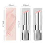 2Pcs Tinted Lip Balm Moisturizing Lipstick – Soft Pale Pink Sheer Hydrating Lip Color for Dry Lips – Nourishing Lip Balm for All Women with a Subtle Natural Scent (S01 & S01)