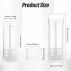 40 PCS 4.5g Oval Lip Balm Tubes Plastic Twist-up Filling Stick Refillable Lipstick Tube Containers for Chapstick Homemade Lip Balm DIY Deodorants Crayon (Clear)