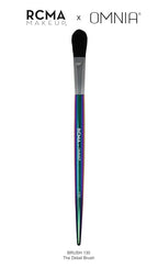 RCMA Makeup x Omnia Professional Makeup Brush 5pc Set, Premium Synthetic Fiber, Iridescent Acrylic Handle, Face Powders, Complexion and Foundation Blending Application Brush set.