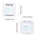 Kaely Pressed Single Eyeshadow Makeup, White Matte Highly Pigmented Monochrome Eye Shadow Palette, Waterproof Neutral Powde Mini Eyeshadow, sombras para ojos, Lightweight Blendable, 08