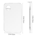 Acrylic Cosmetic Makeup Mixing Palette,2 Pcs Makeup Mixing