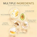 AKARY 24K Gold Eye Serum, Under-eye Firming Serum for Reduces Puffy Eyes, Dark Circles, Fine Lines, Under Eye Bags, Tightening, Hydrating Face Serum, Treatment for Skin Care with Nicotinamide and Vitamin E