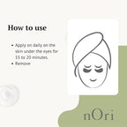 NORI Konjac Eye Patches – Anti-Wrinkle/Removes Bags/Moisturizing/Dark Circle/60 Pieces (Aloe Vera)