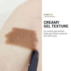 ETUDE Proof 10 Gel Pencil Liner 0.3g (#2 Dark Cacao) | Creamy Gel Texture Eyeliner with Wearable Shades to Create Precise Line Eye Makeup without Efforts, Korean Makeup, Perfect for Gift
