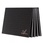 4-Layer Book Shaped Magnetic Palette Large Empty Makeup Palette Storage Box for Eyeshadow Lipstick Blush Powder (Black)
