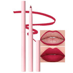 Silky Smooth Retractable Matte Lip Liner Pencil, Ruby Red Lip Liner Long-Lasting Creamy Formula for Shaping & Sculpting Lips, Matte Velvet Pigmented Lip Liner Crayon Lipstick 07#