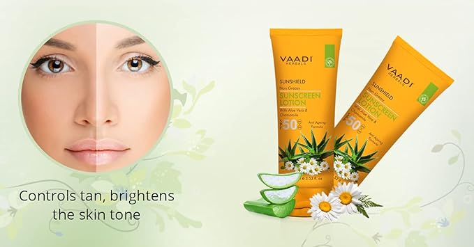 Vaadi Herbals Sunscreen Lotion SPF-50,