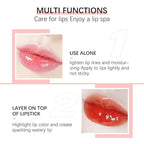 Hydrating Lip Glow Oil, Plumping Lip Gloss, Moisturizing Lip Oil Gloss, Transparent Moisturizing Lip Balm, Natural Lip Plumper, Lip Plumper Gloss Make Lips Fuller and Moisturizing (SZ-2pcs Rosewood)