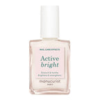 Manucurist Active Bright All in One Nail Perfector: Brightening Treatment Polish & Care - No Lamp - Vegan & Made in France - White Nail Polish - Nail Whitener & Brightener - Nail Strengthener