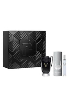 Paco Rabanne INVICTUS VICTORY 3-Piece Tin Box Set for Men, (3.4 Oz Eau De Parfum Extreme Natural Spray + 5.1 Oz Deodorant Spray + 0.34 Oz Eau De Toilette Spray)