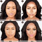 6 Colors Highlight and Contour Stick,Dual-Ended Full Coverage Stick Set