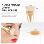 DUcare Contour Brush, Flat Top & Oval Head Face Contouring Brush For Blending & Buffing, Multi-Purpose Face Makeup Brushes for Liquid Foundation/Cream/Facial Mask