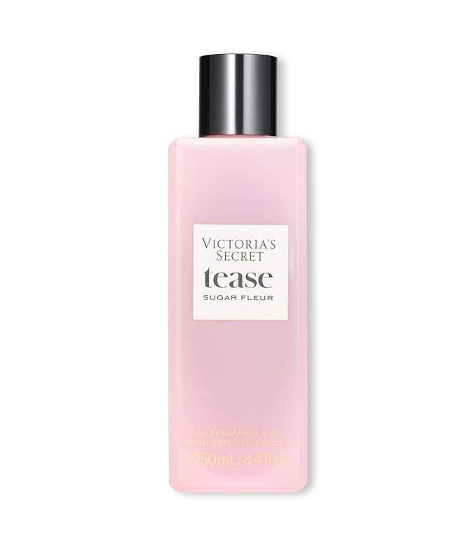 Victoria's Secret Tease Sugar Fleur Fragrance Mist, Notes of Fresh Apple, Floral Bud and Pink Caramel, Body Spray for Women (8.4 oz)