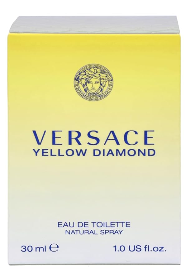Versace Eau de Toilette Spray, Yellow Diamonds, 1.0 Fluid Ounce